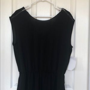 NEW - Black Jumpsuit w/ Gun Metal Zipper Detail